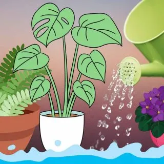 watering plants from the bottom